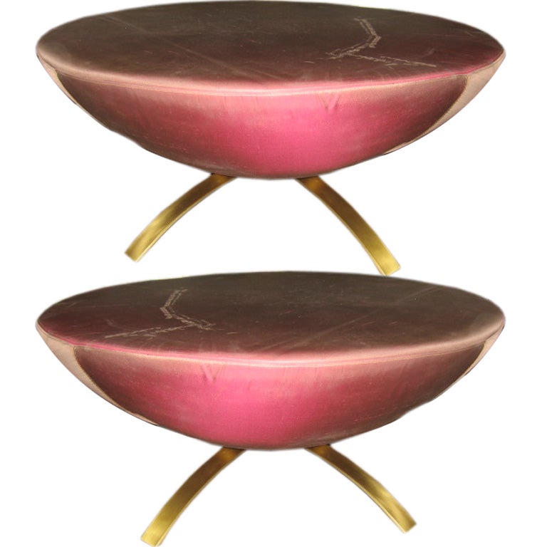 Pair of Seat Poufs