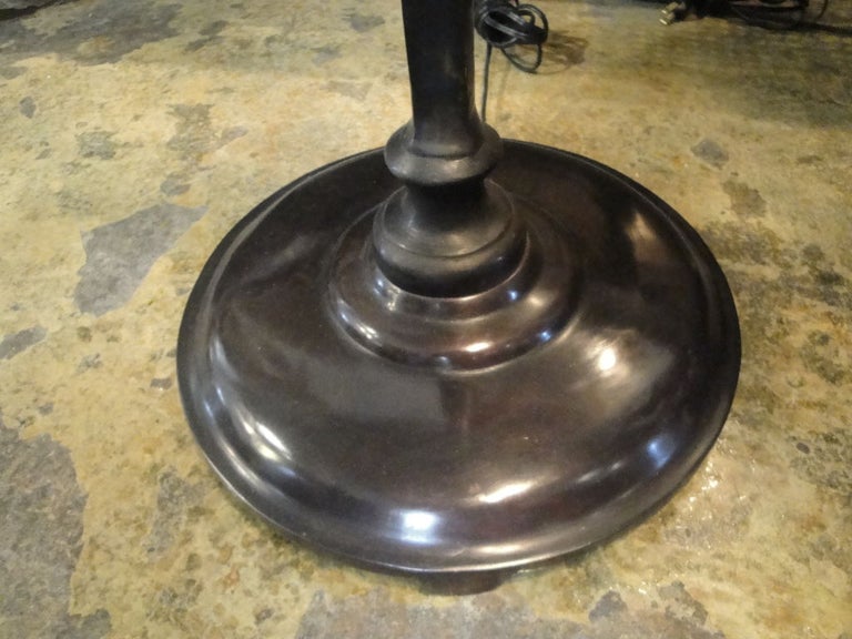 Pair of Bronze Floor Lamps In Excellent Condition For Sale In Dallas, TX