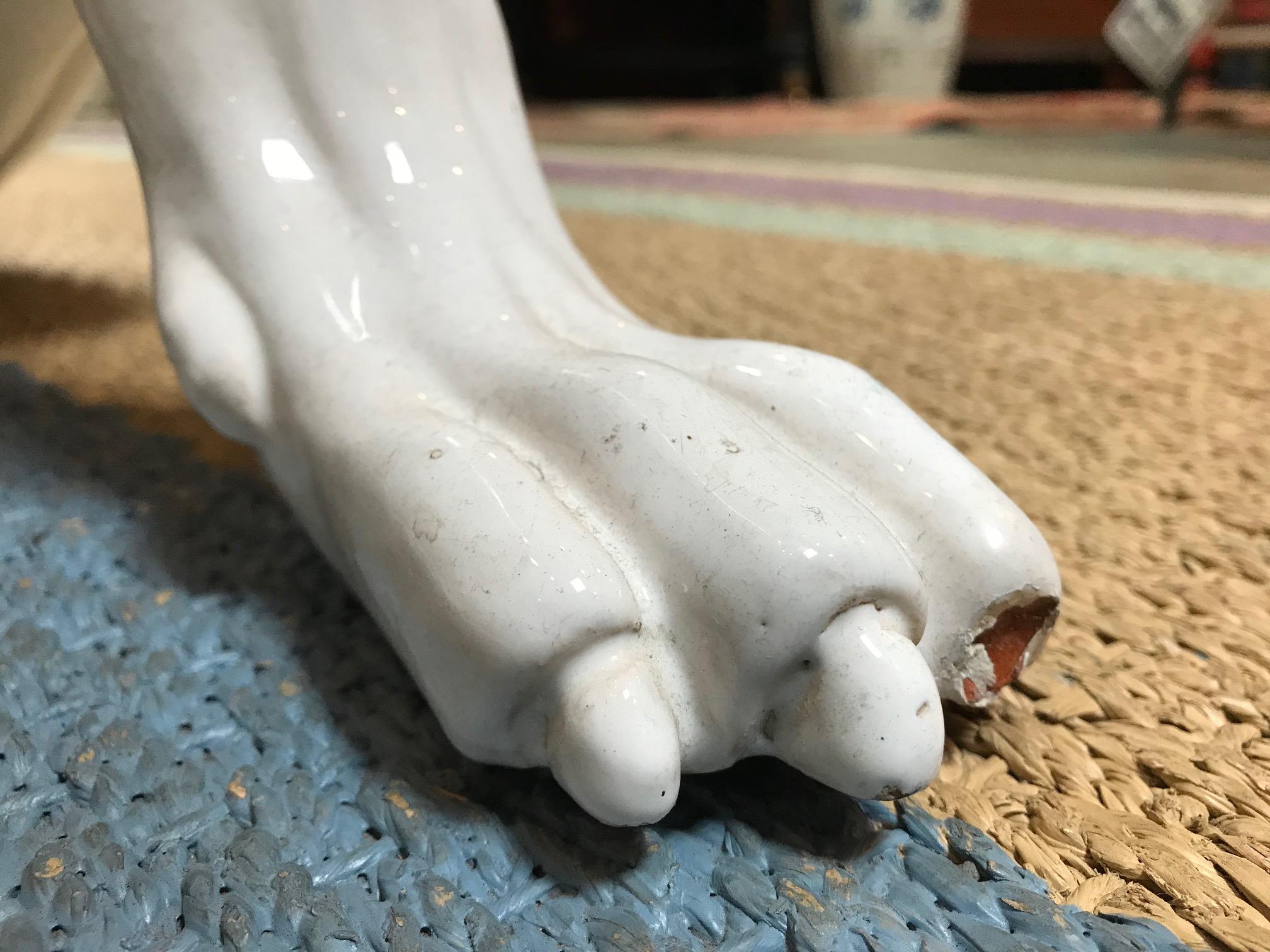 Greyhound Italian Ceramic Life-Size Sculpture 4