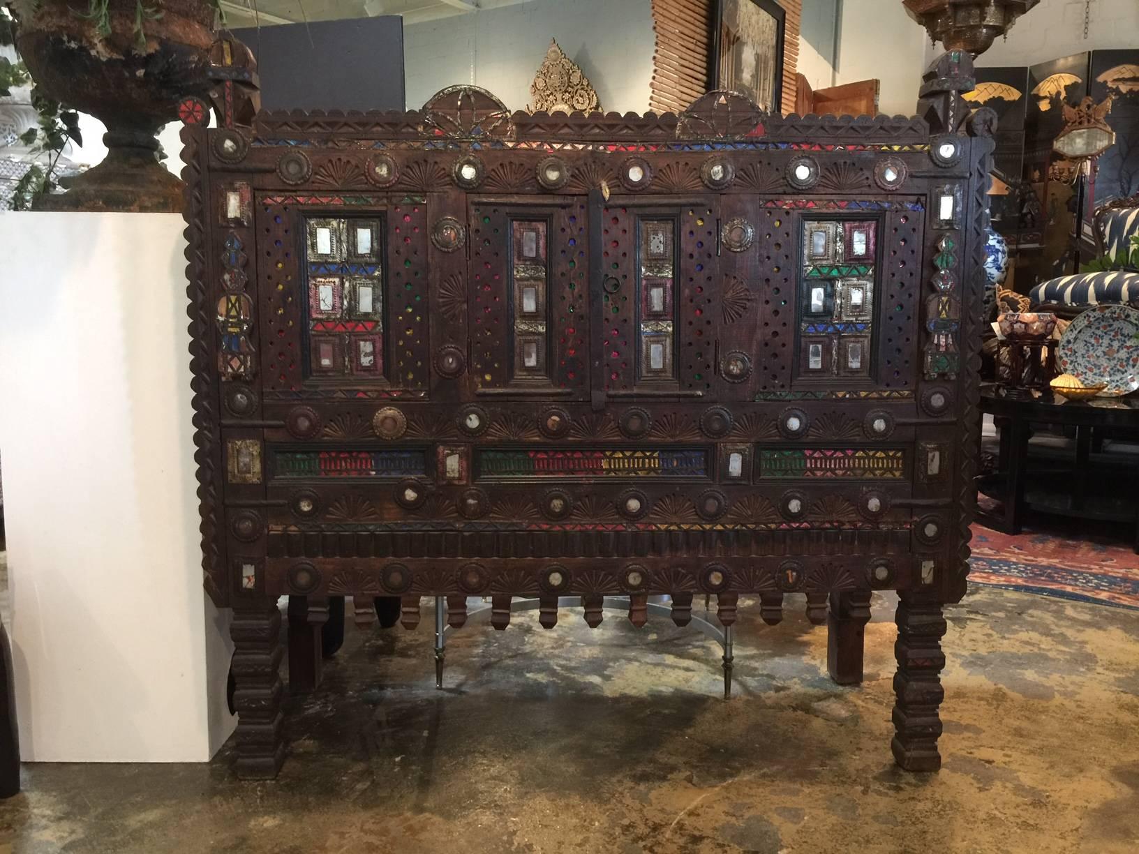 Indian Raj Cabinet In Good Condition In Dallas, TX