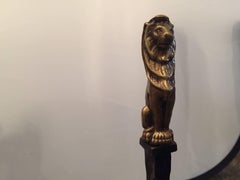 Andirons with Lion Details