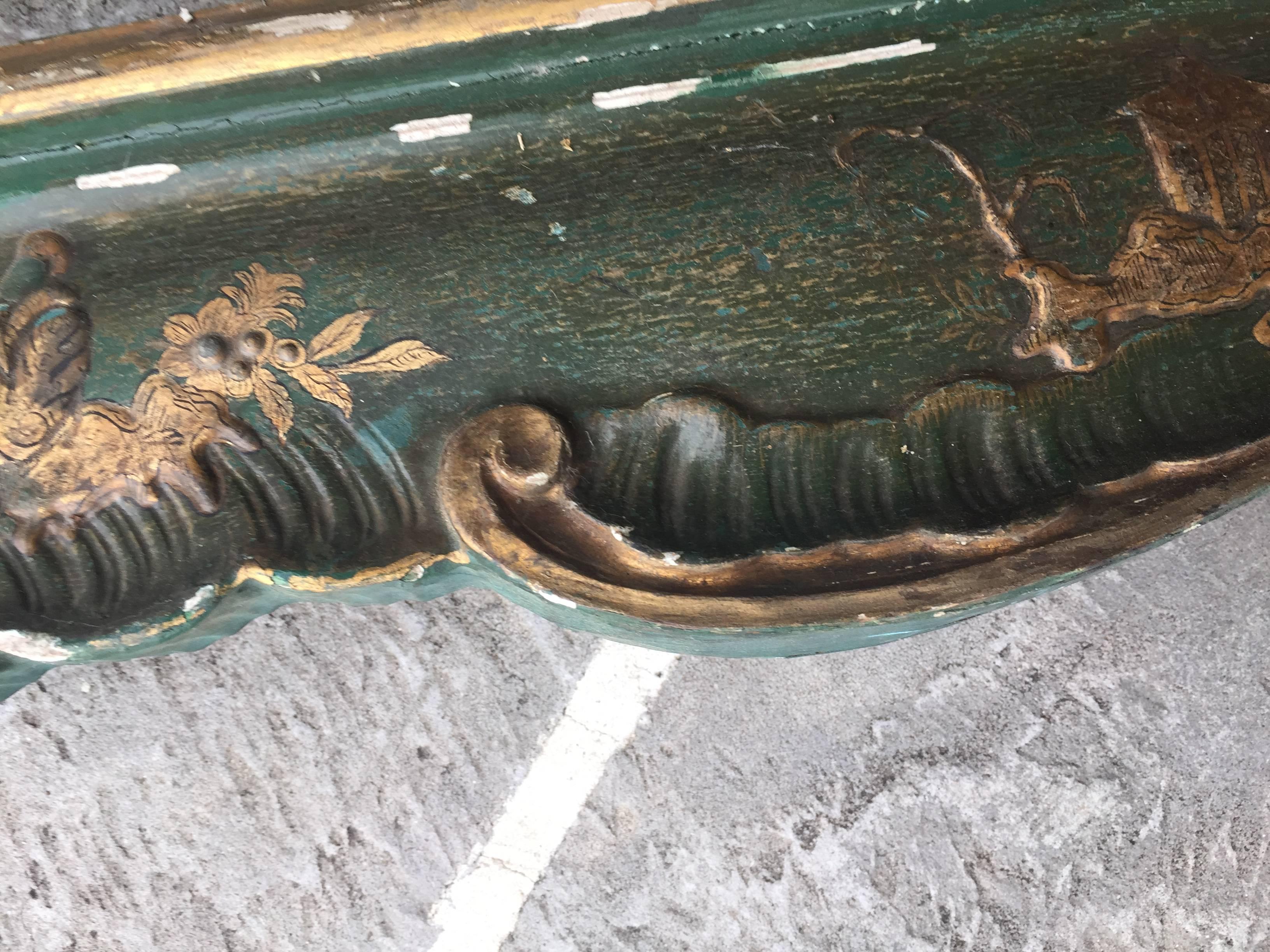 Venetian Chinoiserie Bed In Good Condition In Dallas, TX