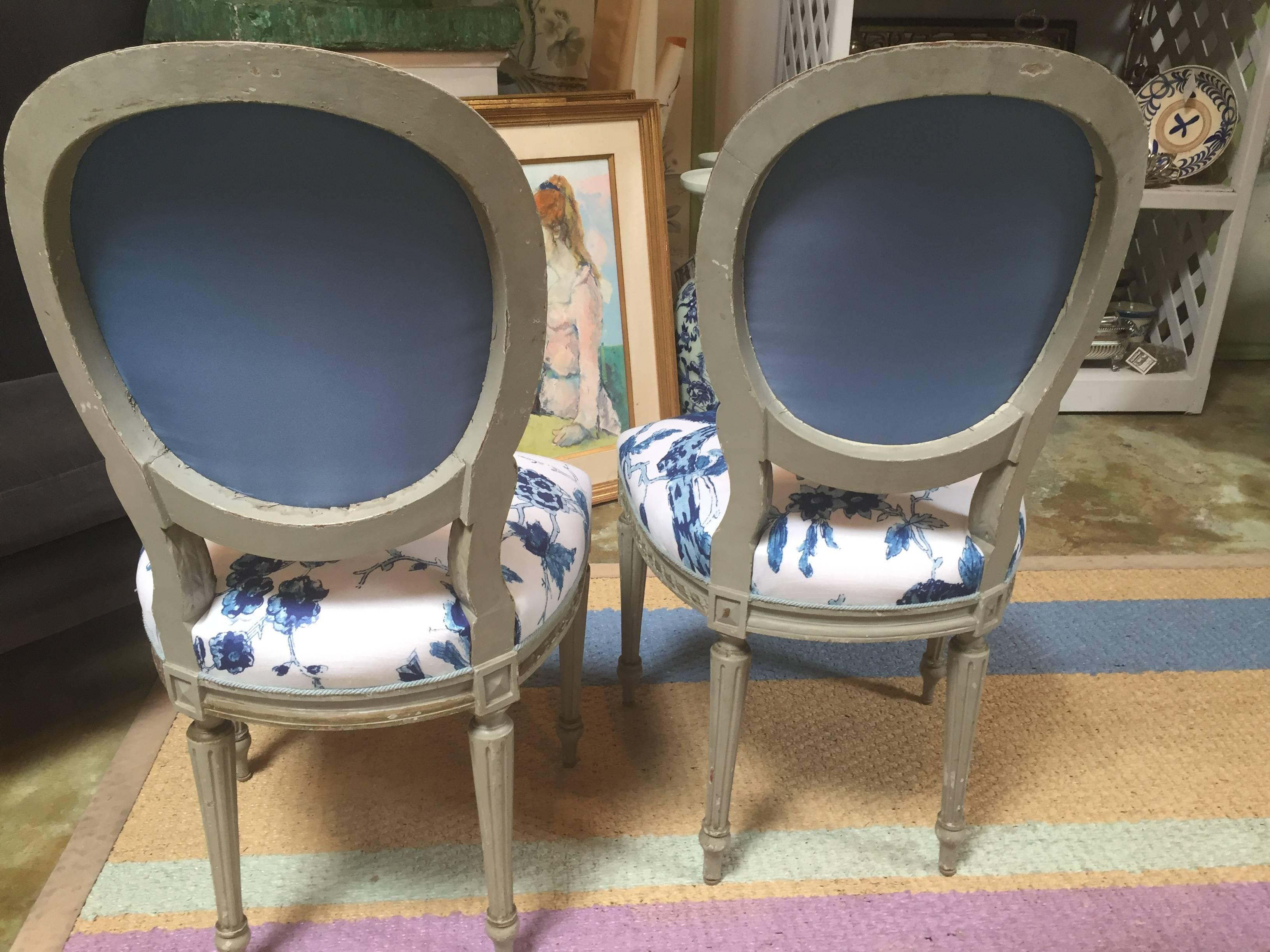 Gustavian Pair of Side Chairs 1