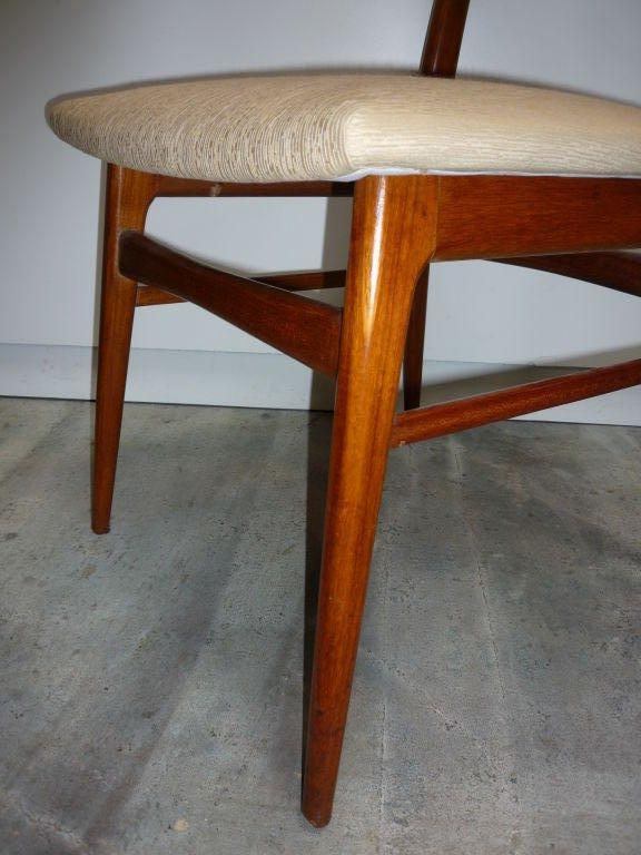 Eight Ponti Style Dining Chairs In Excellent Condition For Sale In Dallas, TX