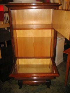 1940s French Abatant with Original Vellum Drop Front