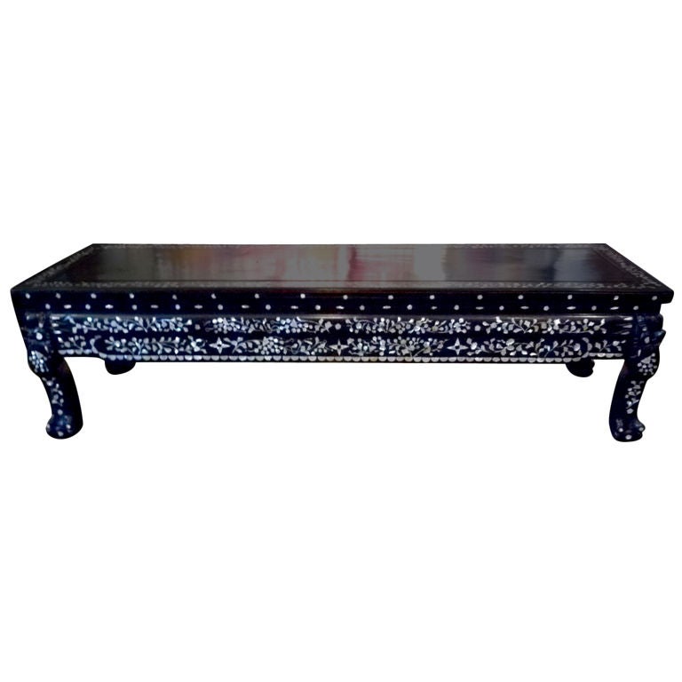 Mother-of-pearl Inlaid Coffee Table For Sale