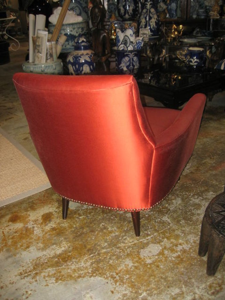 1950s Moderne Club Chair For Sale at 1stDibs