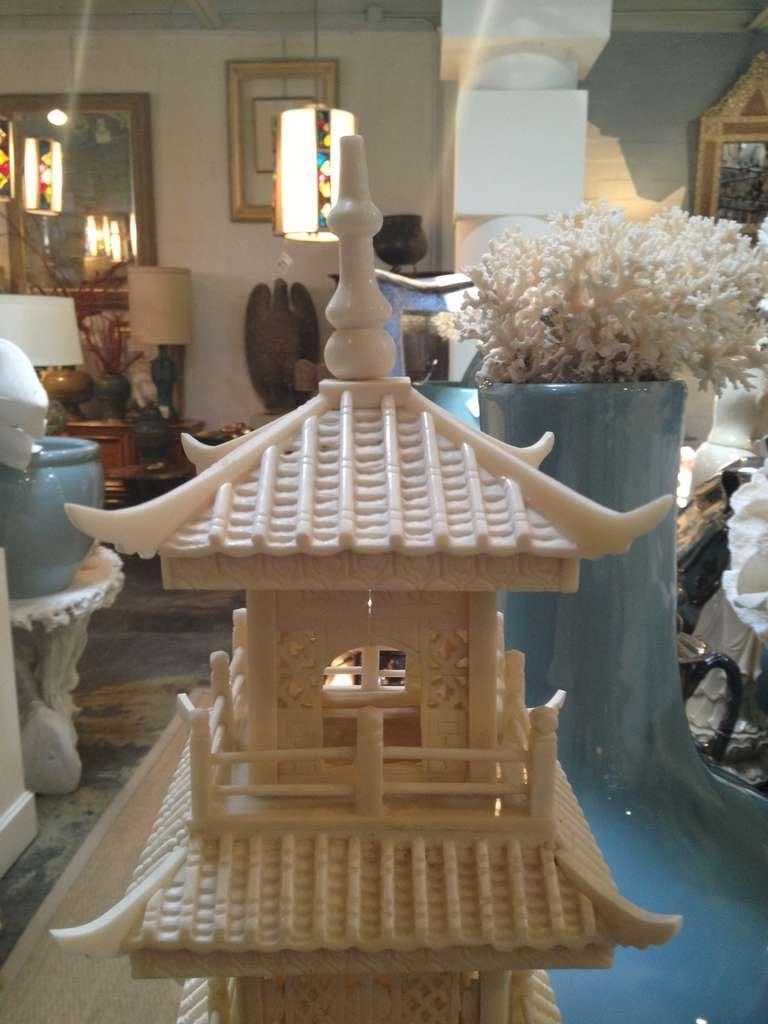Anglo-Japanese Bone Pagodas For Sale