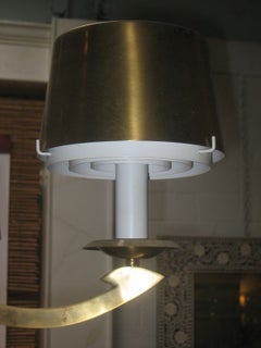 1940s French Designer Brass Chandelier