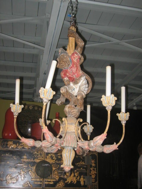 vintage monkey chandelier