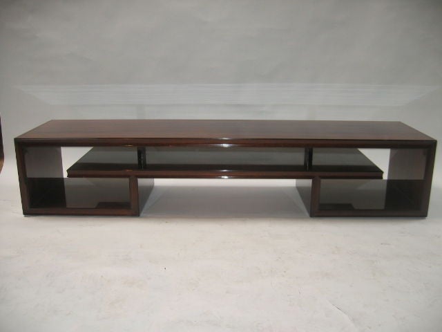 Paul Frankl Midcentury Rosewood Cocktail Table For Sale 3