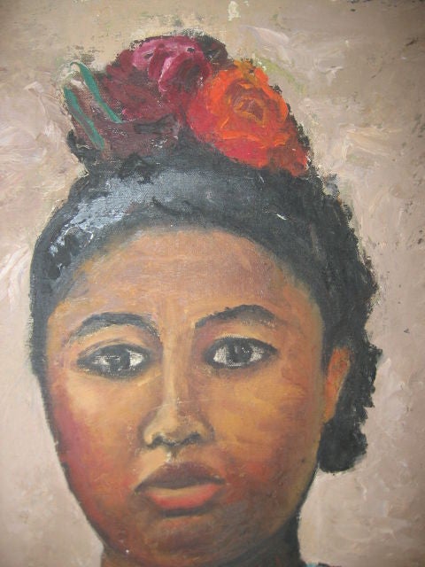 Mid-20th Century Painting on Canvas, 
