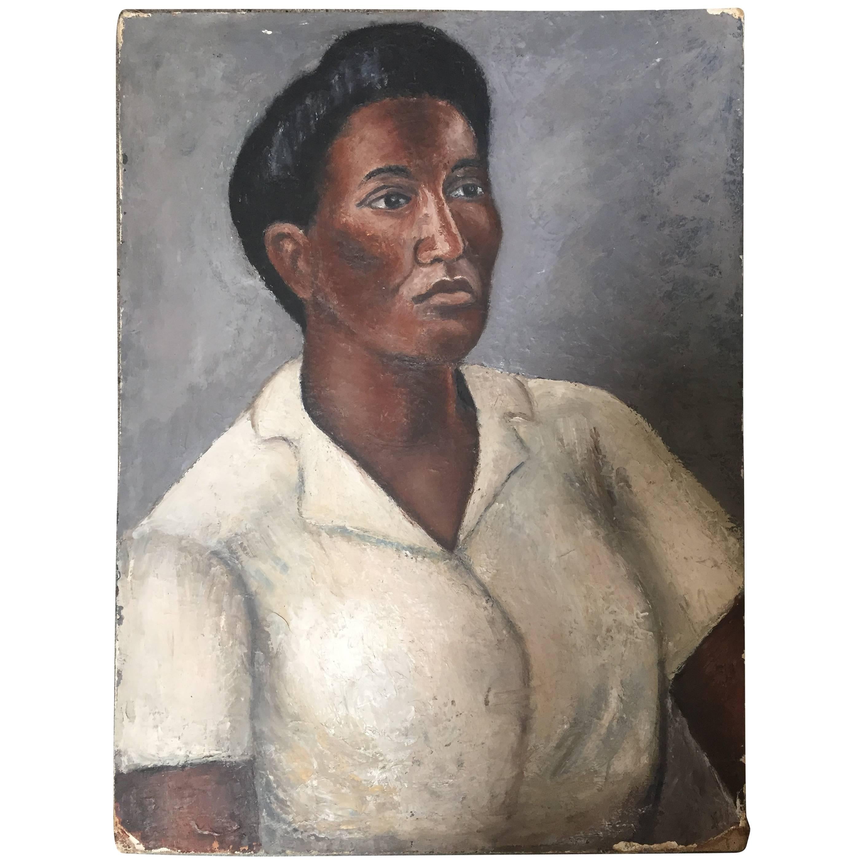 Painting of Woman by Miller For Sale