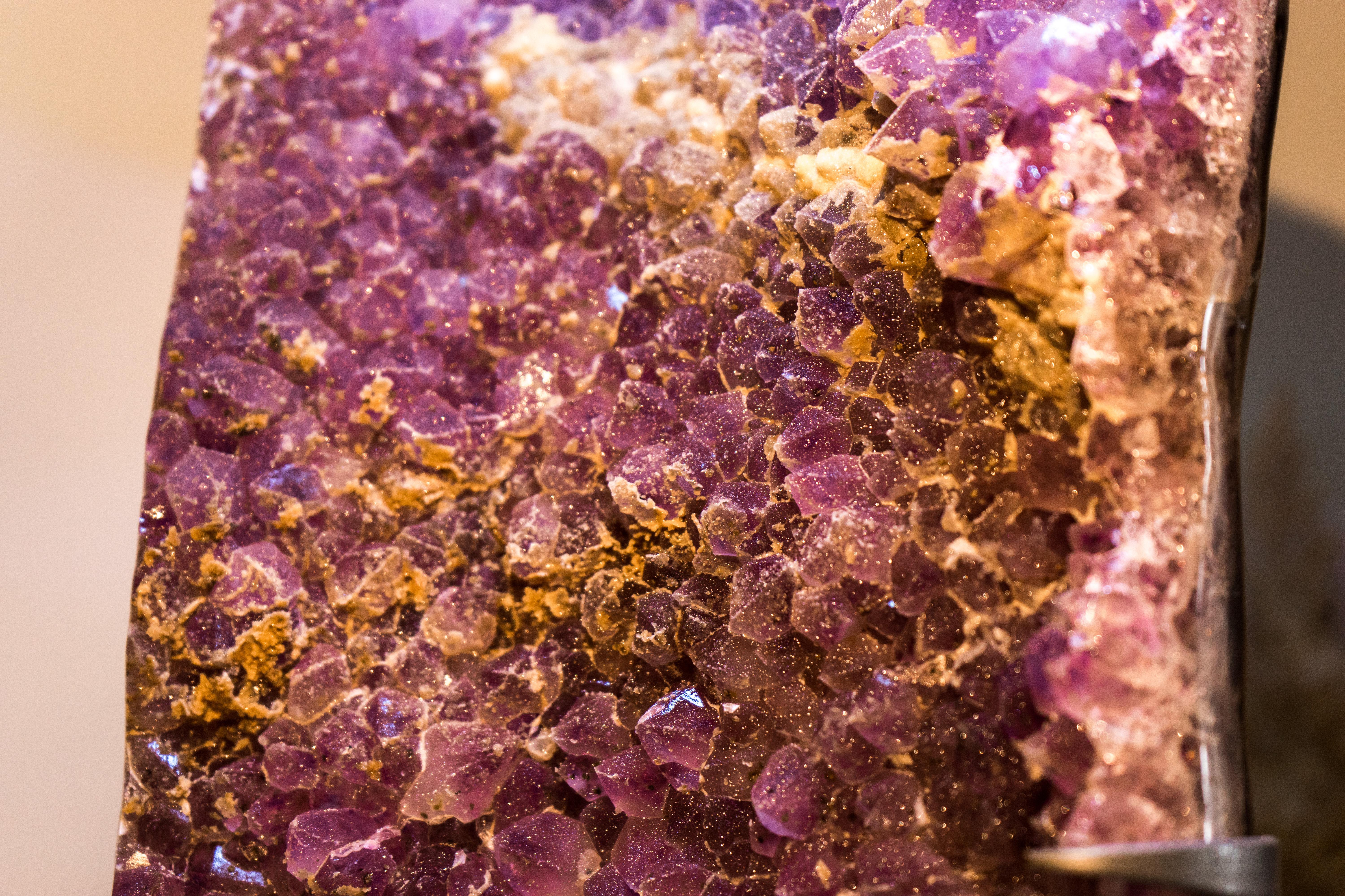 Sugar Coated Galaxy Amethyst Cluster with Rare Lavender Amethyst Druzy ...