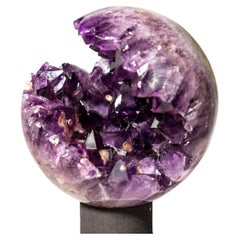 Rare Large Purple Amethyst Sphere, 9 Inches