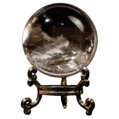 Natural Water-Clear Quartz Sphere