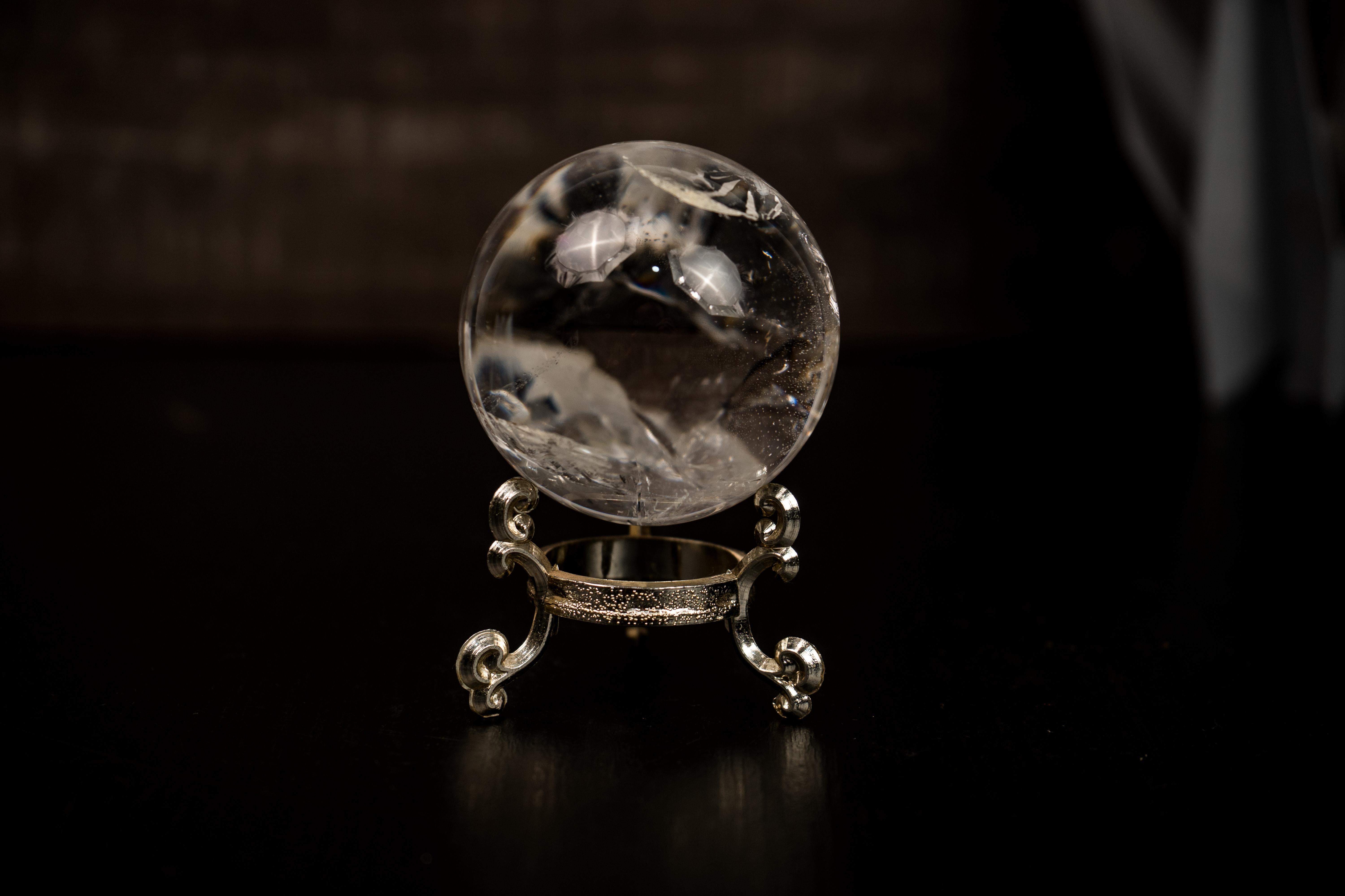 AAA Water-Clear Quartz Crystal Sphere For Sale 2