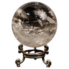 Natural Rainbow Generator Quartz Sphere