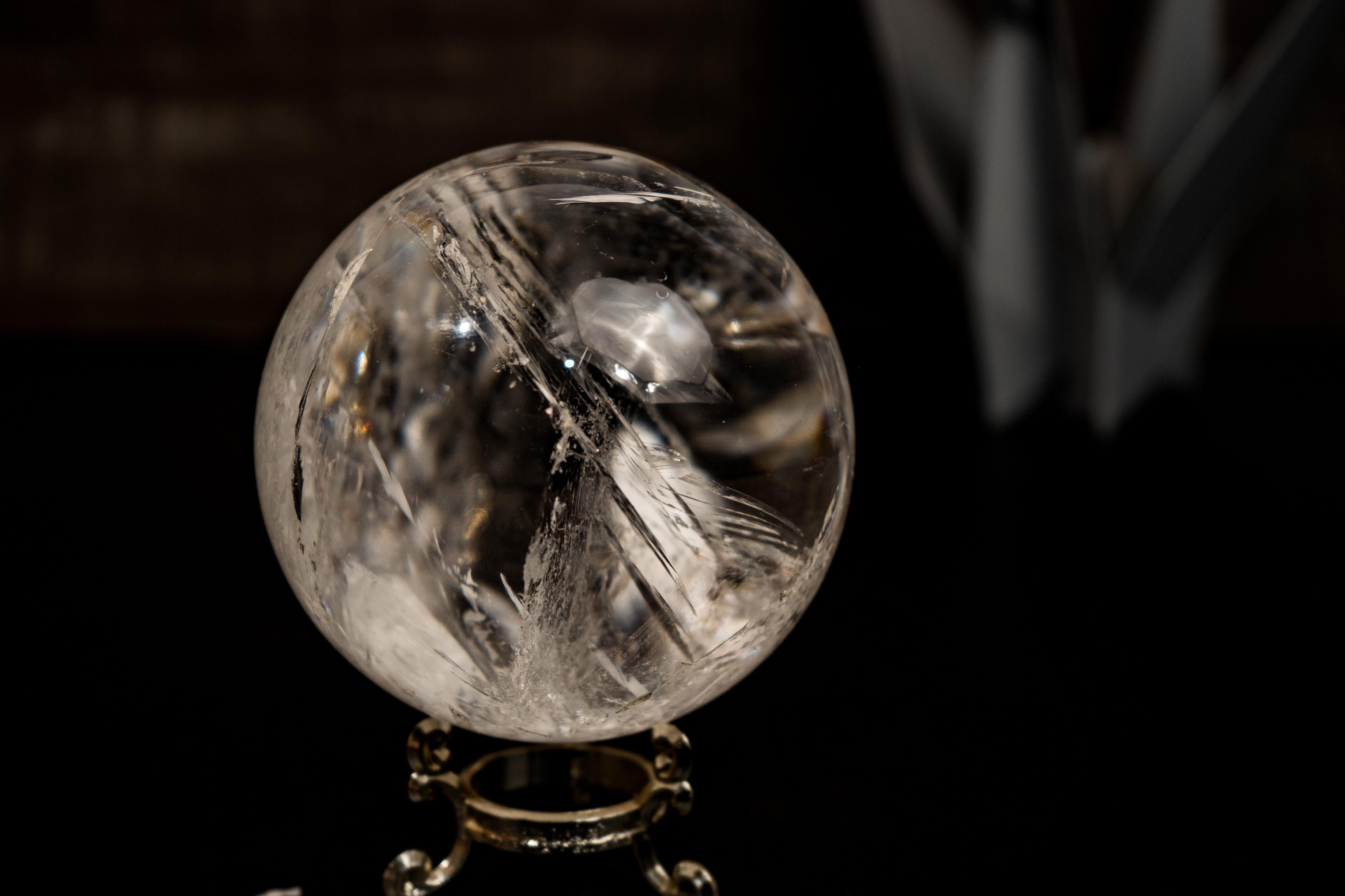 High-Grade Quartz Crystal Sphere with Multiple Internal Rainbows – All-Natural from Diamantina, Brazil

▫️ Description

This is a very special Crystal Quartz Sphere, and nearly flawless, embodying an exquisite level of perfection. The raw crystal