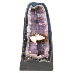 Geode Cathedral with Rare Reactive fluorescent Calcite