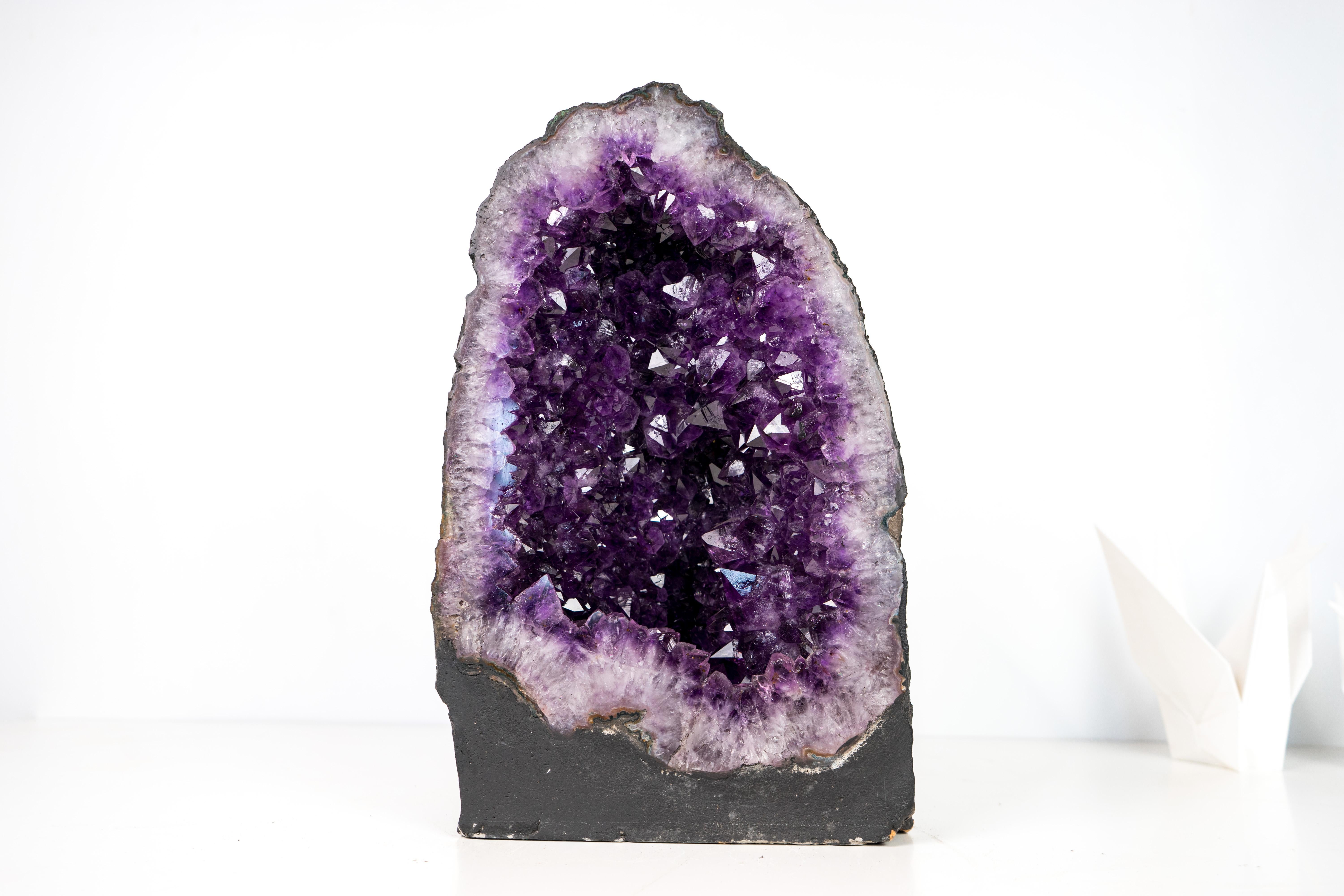 Deep Purple Amethyst Cathedral Geode For Sale 3