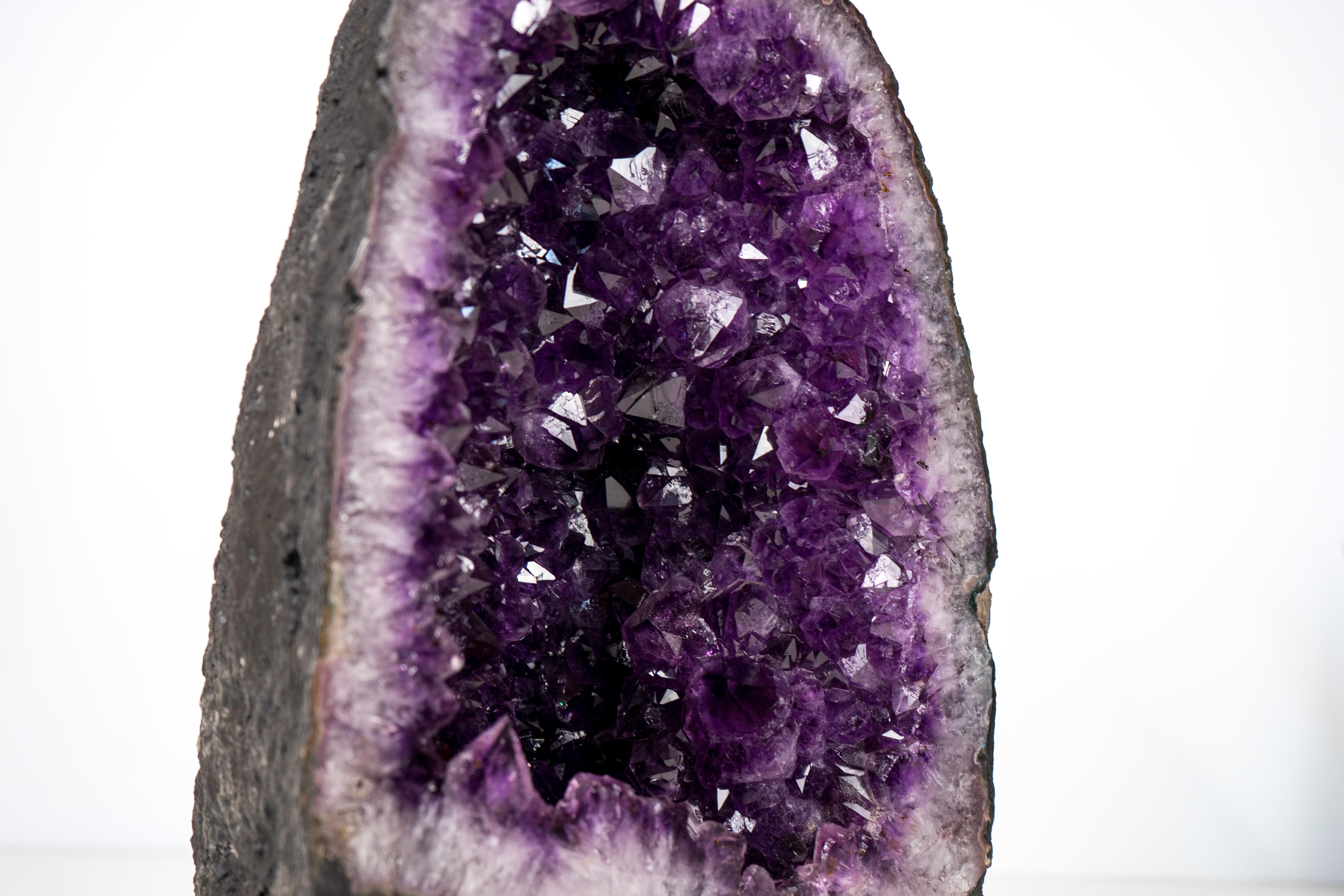 Deep Purple Amethyst Cathedral Geode For Sale 2