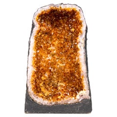 High-Grade Orange Citrine Geode Cathedral