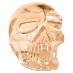 AAA-Grade Smoky Citrine Crystal Skull