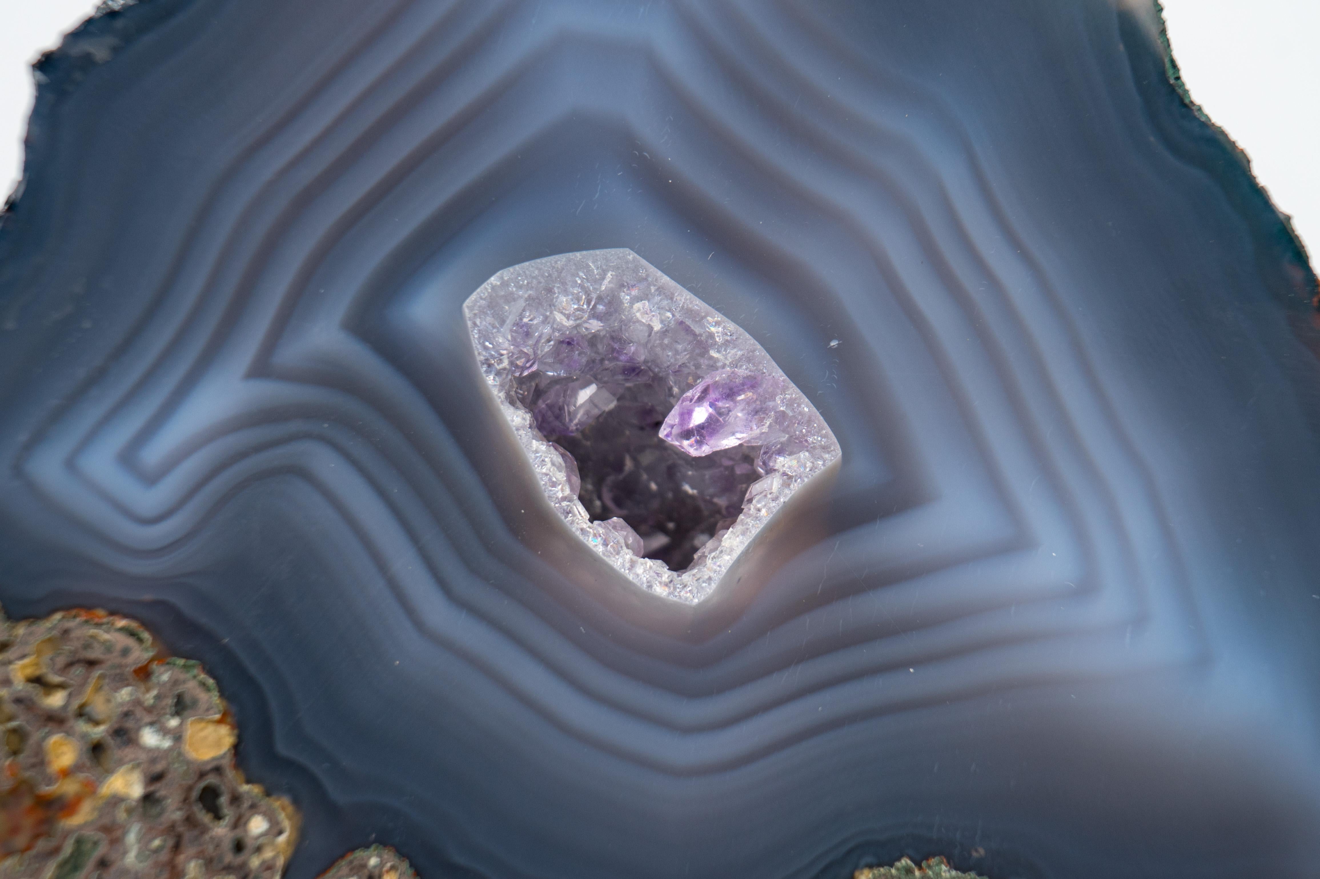 Rare Blue Lace Agate Geode For Sale 6
