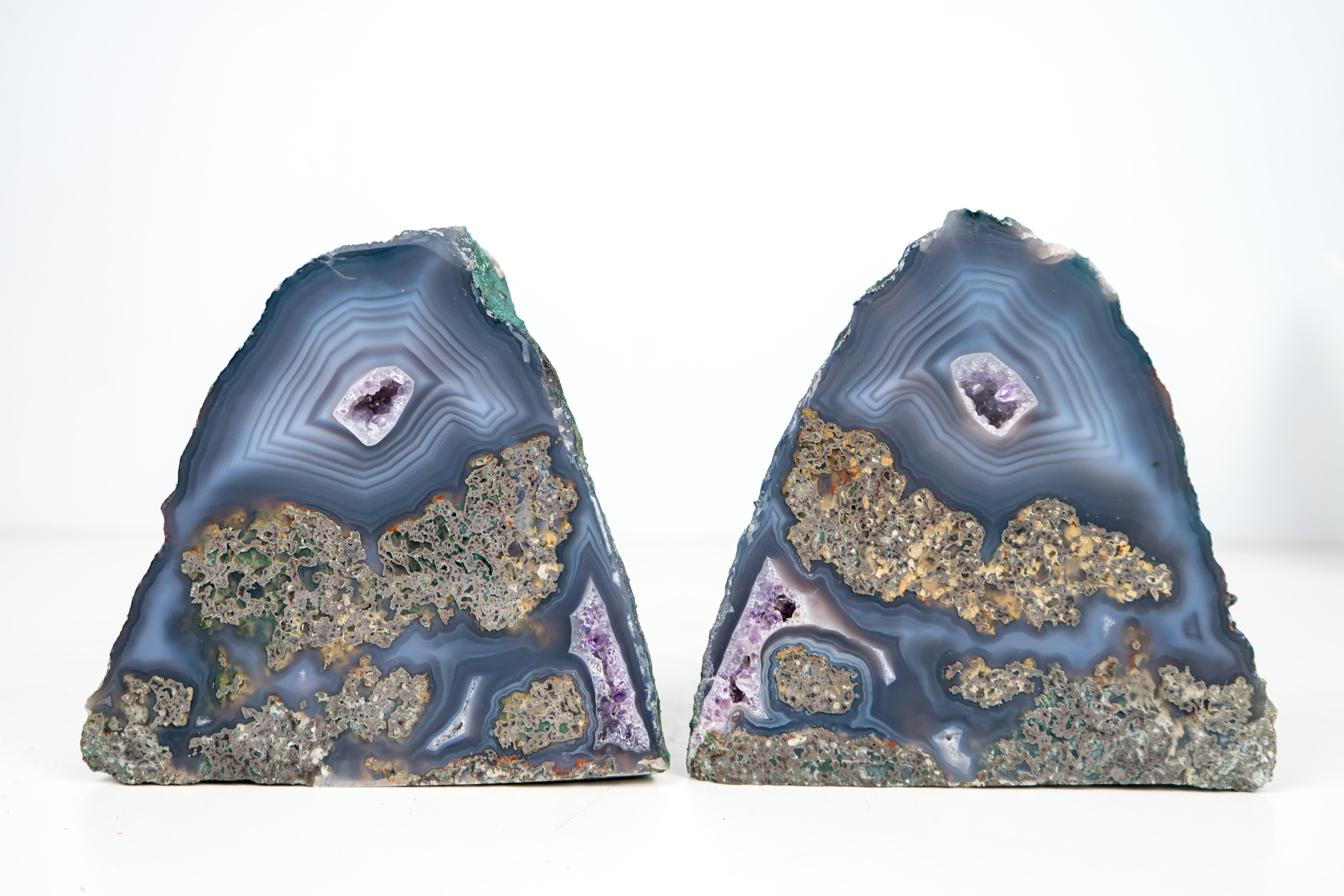 Rare Blue Lace Agate Geode For Sale 2