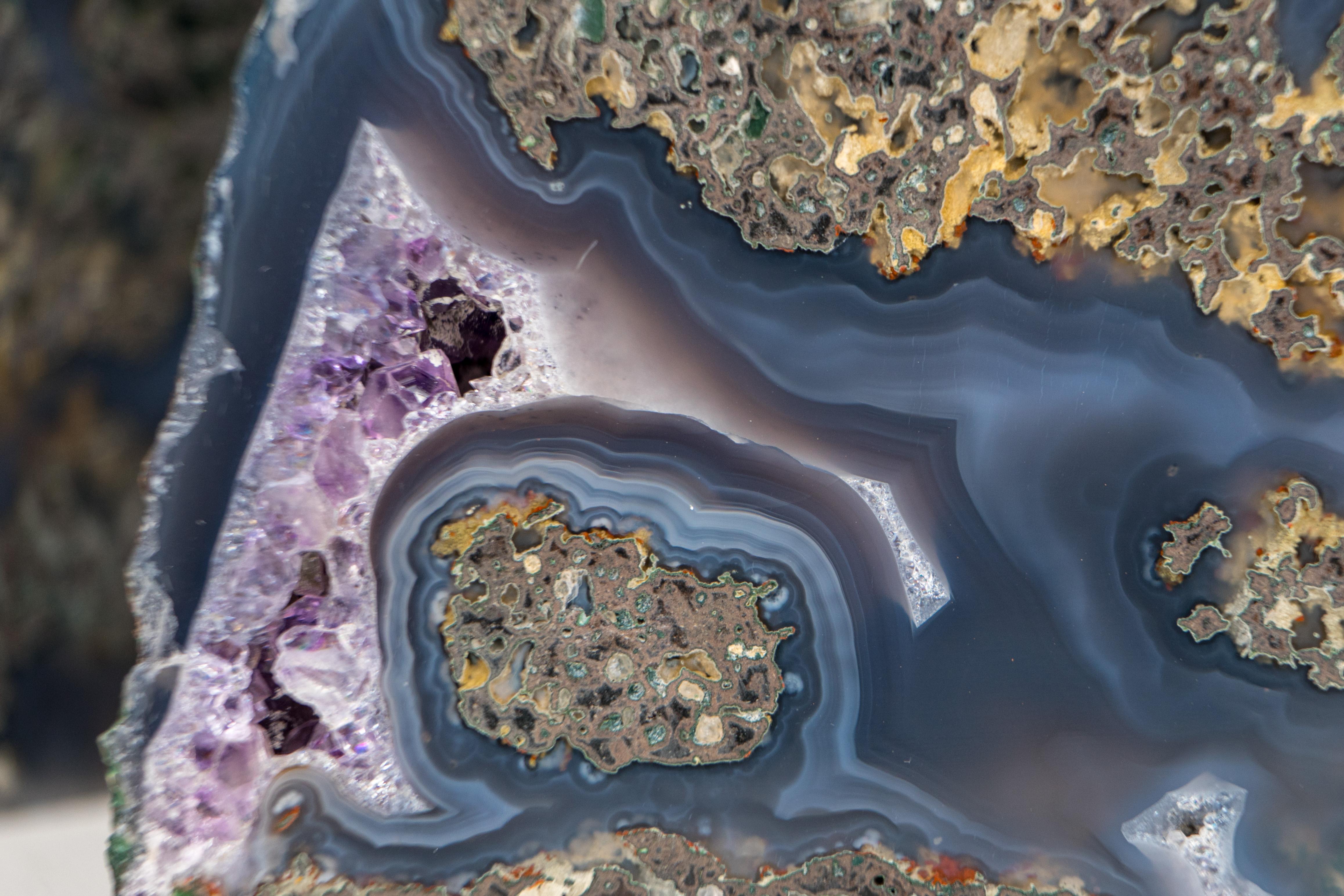 Rare Blue Lace Agate Geode For Sale 5