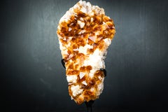 Splendido grappolo di cristalli di citrino arancione dorato