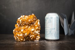 AAA Golden Orange Citrine Cluster with Flower Stalactites