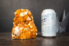 Golden Orange Citrine Crystal Cluster with Flower Stalactite Rosettes
