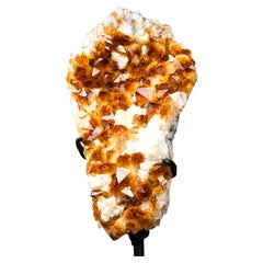 Gorgeous Golden Orange Citrine Crystal Cluster