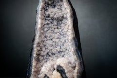 Rare Agate Geode with Snowball Botryoidal Quartz & Sparkling Druzy