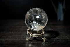 Natural Water-Clear Quartz Sphere