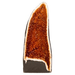 Rare AAA-Grade Madeira Citrine Geode Cathedral