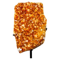 Large Golden Orange Citrine Crystal Cluster