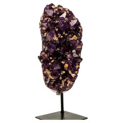 AAA-Grade Brazilian Amethyst Cluster with Rare Cristobalite Inclusions