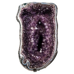 Rare Brazilian Amethyst Geode with Crown Formation