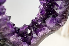 Spectacular AAA-Grade Brazilian Amethyst Geode Butterfly Wings Pair