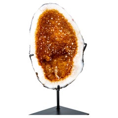 AAA-Grade Natural Citrine Geode Cave