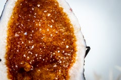 AAA-Grade Natural Citrine Geode Cave