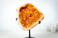 Goldgelber Citrin-Geoden-Cluster