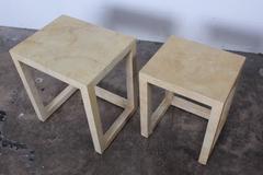 Parchment Nesting Tables by Karl Springer