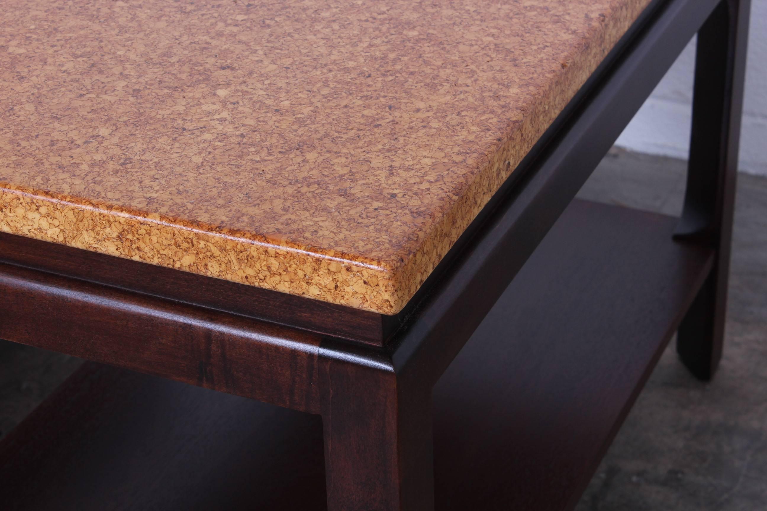 Pair of Cork Top End Tables by Paul Frankl 6