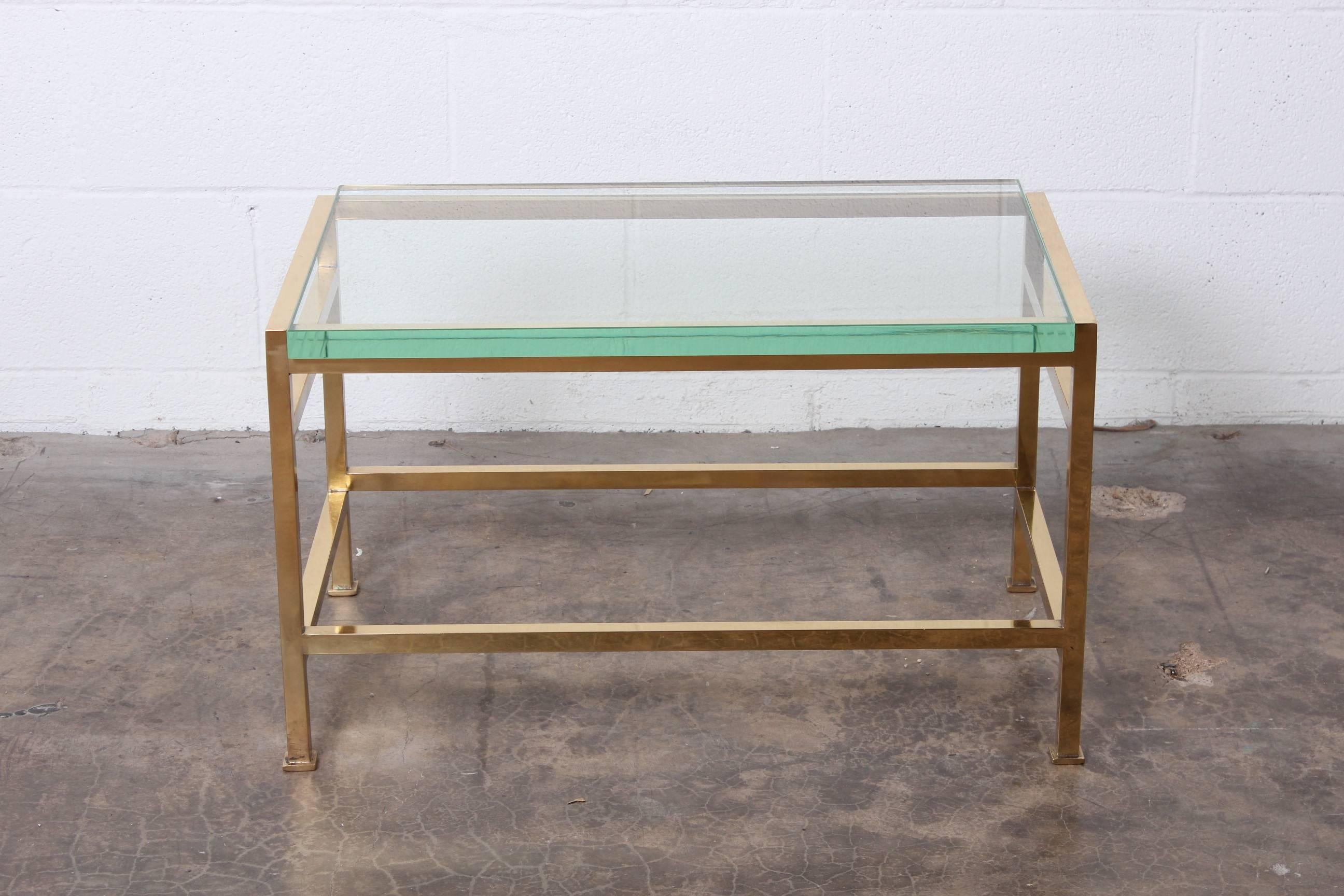 Brass Bench and Table by Edward Wormley for Dunbar 2
