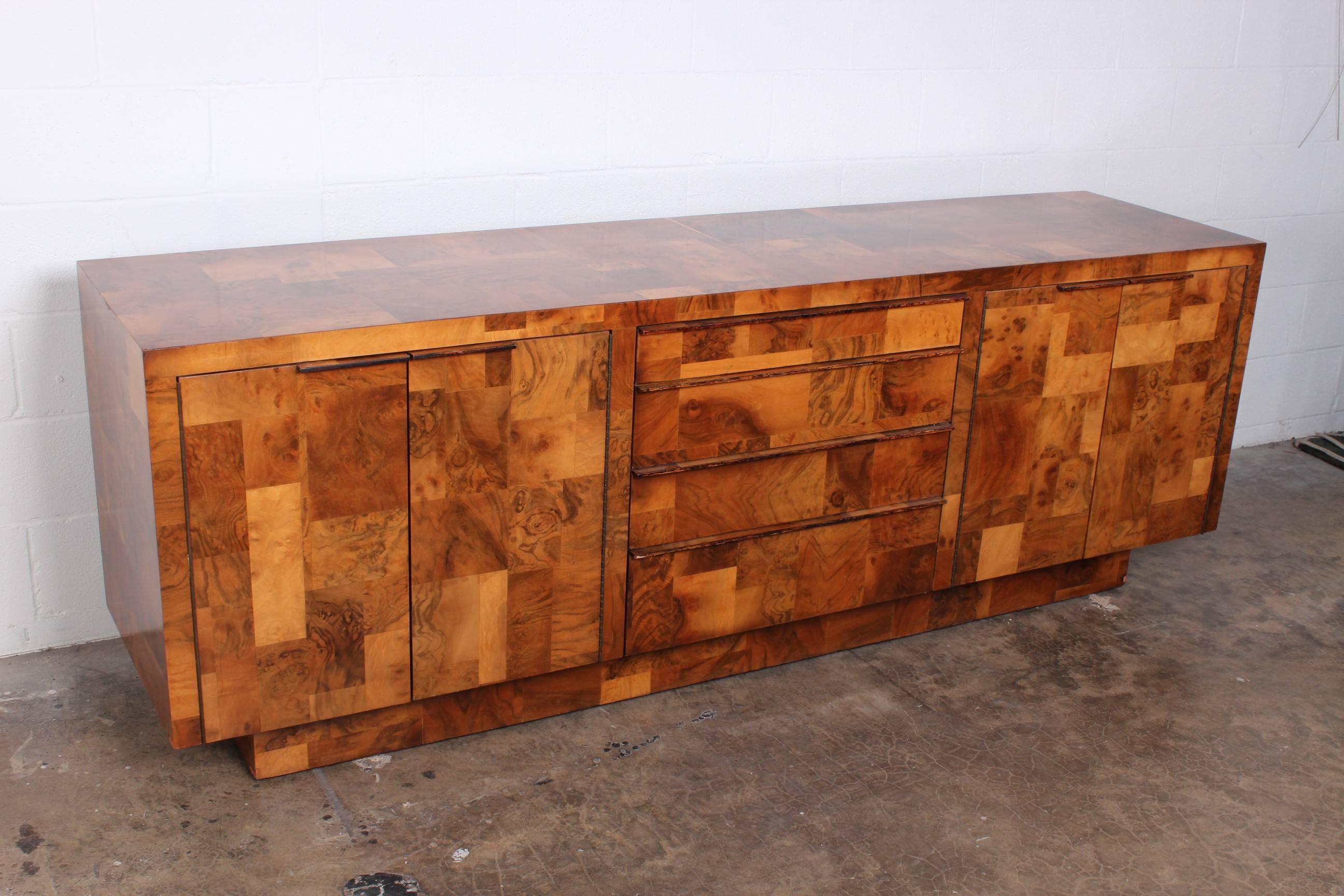 Patchwork Burl Credenza by Paul Evans 6
