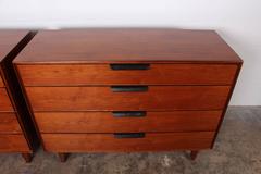 Pair of Dressers with Leather Handles by Edward Wormley for Dunbar